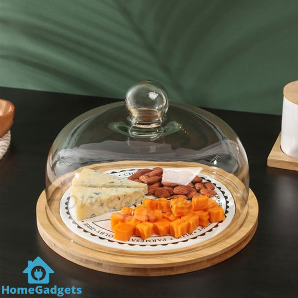 Bamboo Ceramic Cheese Dish with Lid 1 Bamboo Ceramic Cheese Dish with Lid