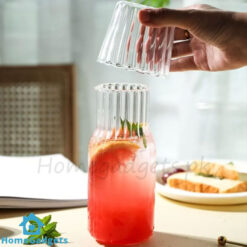 Bedside Water Carafe Glass Set with Tumbler