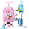 Children Waterproof Cartoon Scooter Suitcase
