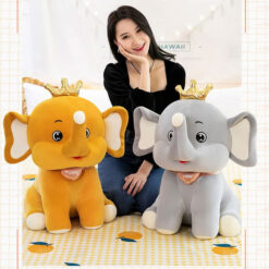 Crown Baby Elephant Plush Soft Stuffed Toy 11 Crown Baby Elephant Plush Soft Stuffed Toy