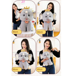 Crown Baby Elephant Plush Soft Stuffed Toy 8 Crown Baby Elephant Plush Soft Stuffed Toy