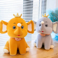 Crown Baby Elephant Plush Soft Stuffed Toy