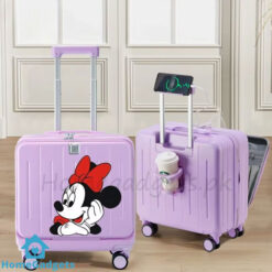 Disney Mickey and Minnie Cartoon Suitcase | 18 Inch Kids Carry-On Luggage 10 Disney Mickey and Minnie Cartoon Suitcase