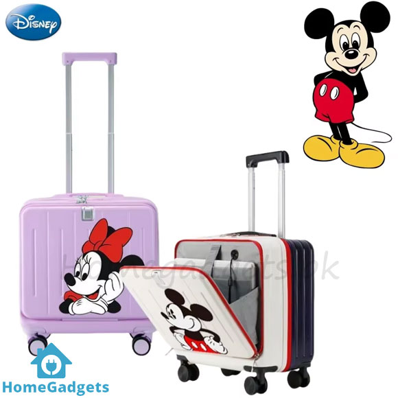 Disney Mickey and Minnie Cartoon Suitcase | 18 Inch Kids Carry-On Luggage 1 Disney Mickey and Minnie Cartoon Suitcase
