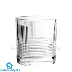 Drinkware Glass Set of 6 Striped Design