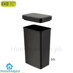 EKO Plastic Motion Sensor Trash Can Black 50L