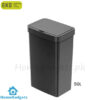 EKO Plastic Motion Sensor Trash Can Black 50L