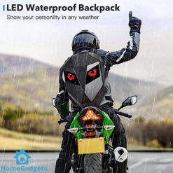 Alternative view of EYE LED Motorcycle Backpack with Bluetooth LCD Display | Waterproof Knight Bag