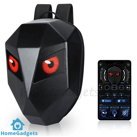 EYE LED Motorcycle Backpack with Bluetooth LCD Display | Waterproof Knight Bag 1 EYE LED Motorcycle Backpack with Bluetooth LCD Display