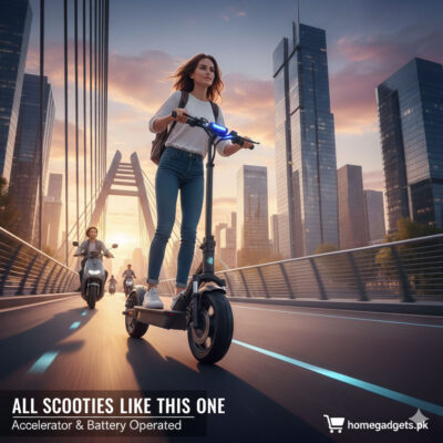 Electric Scooty for Kids in Pakistan with Colourful LED Lights – Rechargeable Battery Ride-On Toy