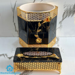 Fancy Tissue Box and Dustbin Set in Pakistan
