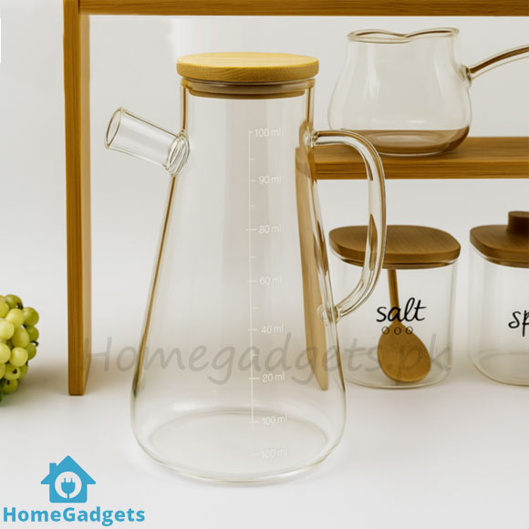 Glass and Bamboo Kitchen Spice Station 4 Glass and Bamboo Kitchen Spice Station Price in Pakistan