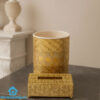 Golden Tissue Box and Dustbin Set in Pakistan 3 Golden Tissue Box and Dustbin Set in Pakistan