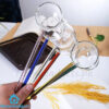Heat Resistant Borosilicate Glass Tarka Spoon