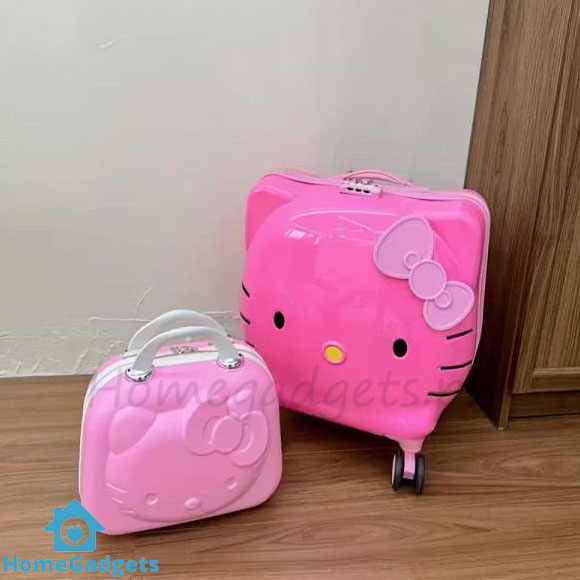 Hello Kitty Luggage Set - Rolling Suitcase with Vanity Bag Kids Travel Set 2 Hello Kitty Luggage Set - Rolling Suitcase with Vanity Bag Kids Travel Set