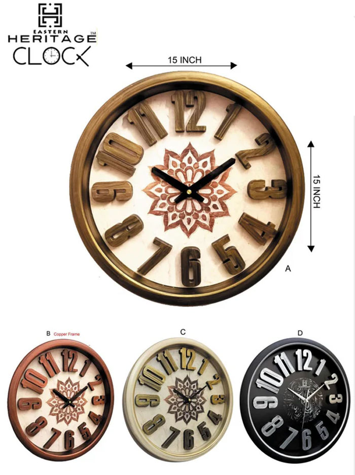 Heritage Modern 3D Wall Clock SUNSET 8 Heritage Modern 3D Wall Clock SUNSET