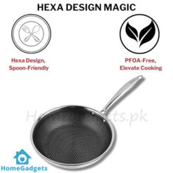 Honeycomb Fry Pan with Lid 24cm
