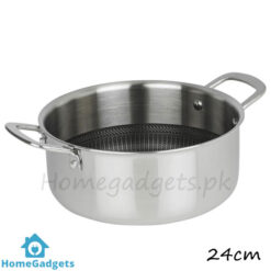 Honeycomb Non Stick Stainless Steel Cookware Pot 24cm