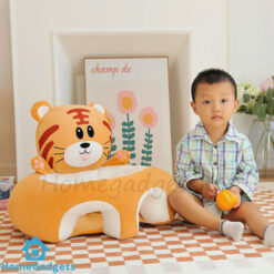 Infant Learning to Sit Sofa – Anti-Fall Cartoon Baby Plush Training Seat