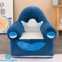Kids Blue Shark Plush Couch Sofa Seat
