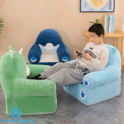 Kids Light Blue Plush Couch Sofa Seat