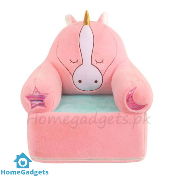 Kids Pink Unicorn Plush Couch Sofa Seat – Toddler Soft Seater 1 Kids Pink Unicorn Plush Couch Sofa Seat