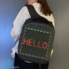 LED Color Screen Customizable Backpack Travel Bag School Bag with USB Cable