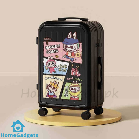 Labubu Cartoon Kids Suitcase - Travel Luggage Bag for Children 4 Labubu Cartoon Kids Suitcase - Travel Luggage Bag for Children