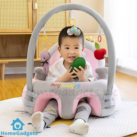 Learn to Sit with Back Support Baby Floor Seat with Toy Bar – Comfortable Baby Chair in Pakistan 2 Learn to Sit with Back Support Baby Floor Seat with Toy Bar