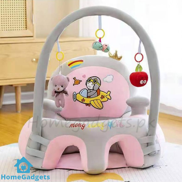 Learn to Sit with Back Support Baby Floor Seat with Toy Bar – Comfortable Baby Chair in Pakistan 4 Learn to Sit with Back Support Baby Floor Seat with Toy Bar
