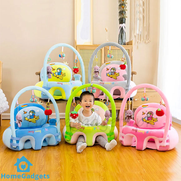 Learn to Sit with Back Support Baby Floor Seat with Toy Bar – Comfortable Baby Chair in Pakistan 1 Learn to Sit with Back Support Baby Floor Seat with Toy Bar