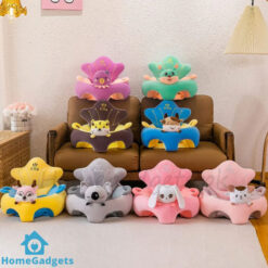 Learn to Sit with Back Support – Baby Character Floor Seat with Side Handles