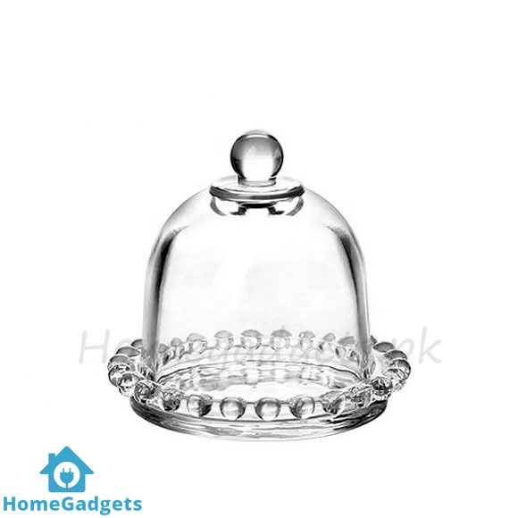 Mini Cake Glass Dish with Lid 2 Mini Cake Glass Dish with Lid