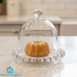 Mini Cake Glass Dish with Lid