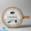 Premium Bamboo Ceramic Cheese Serving Plate 7 Premium Bamboo Ceramic Cheese Serving Plate