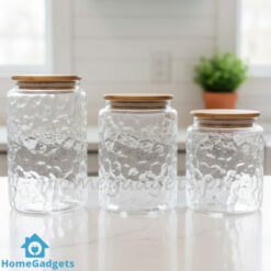 Airtight Glass Jars Set of 3