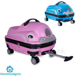 Ride On Travel Suitcase Trolley - Children’s Carry-On Hardside Rolling Luggage