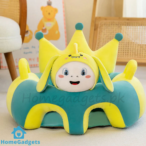 Soft and Comfy Baby Crown Sofa Floor Seat with Back Support 4 Soft and Comfy Baby Crown Sofa Floor Seat with Back Support