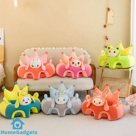 Soft and Comfy Baby Crown Sofa Floor Seat with Back Support 1 Soft and Comfy Baby Crown Sofa Floor Seat with Back Support