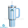 Stanley Quencher Tumbler 40oz Blue Strip