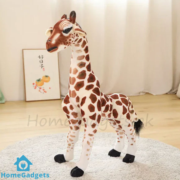 Stuffed Madagascar Giraffe Sika Deer Plush Toy – Soft Stuffed Animal for Kids 4 Stuffed Madagascar Giraffe Sika Deer Plush Toy