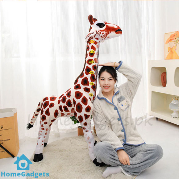 Stuffed Madagascar Giraffe Sika Deer Plush Toy – Soft Stuffed Animal for Kids 1 Stuffed Madagascar Giraffe Sika Deer Plush Toy