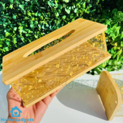 Wooden Acrylic Tissue Box