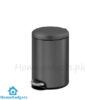 EKO Maggey Stainless Steel Pedal Dustbin EK9113 Black