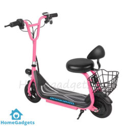 36V Electric Scooter for Kids with Training Wheels and Basket