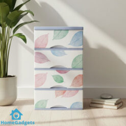 4 Large Drawer Plastic Storage Organizer