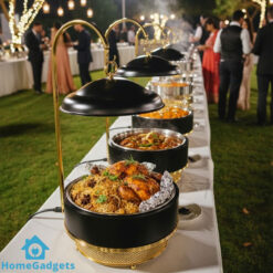 Elegant Buffet Chafing Dishes Buffet Warmer Black/Golden