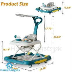 Foldable Baby Walker Swing Handle with Sun Shade