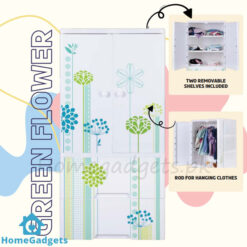 Kideez Floral Hanging Wardrobe with 2 Drawers