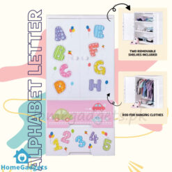 Kideez Plastic Hanging Wardrobe 5 Layers